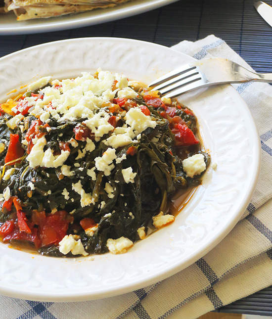 cokked-horta-with-tomato-and-feta